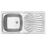 Deante Techno Zlewozmywak stalowy jednokomorowy 86x43,5 cm satyna ZMU011B - zdjęcie 1