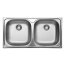 Deante Xylo Zlewozmywak stalowy dwukomorowy 78x43,5 cm dekor ZEX3203 - zdjęcie 1