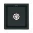 Deante Sabor Zlewozmywak ceramiczny jednokomorowy 47,8x45 cm czarny mat ZCB_N103 - zdjęcie 1