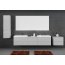  Defra Como C40 Słupek boczny 40x31,8x140 cm lakier popielaty połysk 123-C-04030 - zdjęcie 3