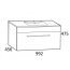 Defra Olex D100 Szafka podumywalkowa 99,2x45,6x47,5 cm biały połysk 024-D-10002 - zdjęcie 3