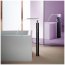 Dornbracht for Villeroy & Boch CL.1 Bateria wannowa wolnostojąca z kaskadową wylewką i z zestawem prysznicowym platynowa 25963979-08 - zdjęcie 2