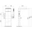 Dornbracht for Villeroy & Boch CL.1 Bateria wannowa wolnostojąca z kaskadową wylewką i z zestawem prysznicowym platynowa 25963979-08 - zdjęcie 3