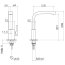 Dornbracht for Villeroy & Boch Maro Bateria kuchenna stojąca z obrotową wylewką, chrom 33800795-00 - zdjęcie 3