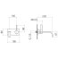 Dornbracht for Villeroy & Boch MEM Bateria umywalkowa ścienna bez korka automatycznego miedziana cyprum 36822782-49 - zdjęcie 3