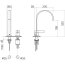 Dornbracht for Villeroy & Boch MEM Bateria umywalkowa z korkiem automatycznym platynowa matowa 32515782-06 - zdjęcie 3