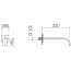 Dornbracht for Villeroy & Boch MEM Wylewka wannowa ścienna platynowa 13801782-08 - zdjęcie 2