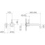 Dornbracht for Villeroy & Boch Meta.02 Bateria umywalkowa ścienna bez korka automatycznego platynowa matowa 36816625-06 - zdjęcie 2