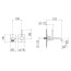 Dornbracht for Villeroy & Boch Imo Bateria umywalkowa podtynkowa 17 cm chrom 36810670-00 - zdjęcie 3