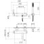 Dornbracht for Villeroy & Boch Meta.02 Bateria wannowa natynkowa z zestawem prysznicowym chrom 33233625-00 - zdjęcie 3