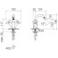 Dornbracht for Villeroy & Boch Tara Bateria bidetowa z korkiem automatycznym chrom 24510892-00 - zdjęcie 2