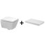 Duravit 2nd floor Miska WC wisząca 37x54 cm z deską wolnoopadającą, biała 2220090000+0068990000 - zdjęcie 1