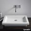 Duravit 2nd floor Umywalka nablatowa 58x41,5 cm bez otworu na baterię, szlifowana, biała z powłoką WonderGliss 03175800001 - zdjęcie 2