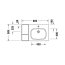 Duravit Aurena Umywalka meblowa 80,5x50,5 cm prawa czarny mat z powłoką HygieneGlaze Plus 239480AF00 - zdjęcie 2