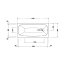 Duravit Aurena Wanna z hydromasażem 180x80 cm Combi-System E odpływ przy krawędzi biały satynowy mat 760549BA0CE1000 - zdjęcie 2