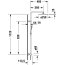 Duravit B.2 Zestaw prysznicowy termostatyczny natynkowy z deszczownicą chrom B24280008010 - zdjęcie 3
