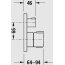 Duravit C.1 Bateria prysznicowa termostatyczna podtynkowa czarny mat C14200015046 - zdjęcie 5