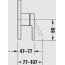Duravit C.1 Bateria wannowo-prysznicowa podtynkowa  czarny mat C14210011046 - zdjęcie 2