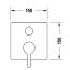 Duravit C.1 Bateria wannowo-prysznicowa podtynkowa czarny mat C15210018046 - zdjęcie 3