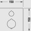 Duravit C.1 Bateria wannowo-prysznicowa termostatyczna podtynkowa czarny mat C15200013046 - zdjęcie 3