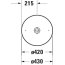 Duravit Cape Cod Umywalka nablatowa 43 cm biały Alpin 2328430000 - zdjęcie 3