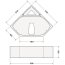 Duravit D-Code Nośnik styropianowy do wanny narożnej 140x140 cm 790476000000000 - zdjęcie 2