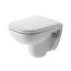 Duravit D-Code Zestaw Toaleta WC podwieszana 48x35 cm Compact z deską sedesową wolnoopadającą, biały 22110900002+0067390000 - zdjęcie 6