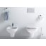 Duravit D-Code Zestaw Toaleta WC podwieszana Rimless bez kołnierza z deską sedesową wolnoopadającą, biały 25700900002+0067390000 - zdjęcie 6