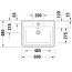 Duravit D-Neo Umywalka meblowa 60x48 cm z otworem na baterię antracyt mat 2367601300 - zdjęcie 3