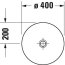 Duravit D-Neo Umywalka nablatowa 40 cm biała Alpin 2371400070 - zdjęcie 3
