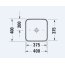 Duravit D-Neo Umywalka nablatowa 40x40 cm biały Alpin 2397400070 - zdjęcie 3