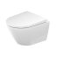 Duravit D-Neo Zestaw Toaleta WC 48x36 cm krótka bez kołnierza + deska wolnoopadająca biały alpin 45880900A1 - zdjęcie 1