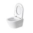 Duravit D-Neo Zestaw Toaleta WC 48x36 cm krótka bez kołnierza + deska wolnoopadająca biały alpin 45880900A1 - zdjęcie 8