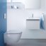 Duravit Darling New Zestaw Toaleta WC podwieszana 54x36,5 cm z deską sedesową wolnoopadającą, biały 2545090000+0069890000 - zdjęcie 4
