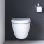 Duravit Darling New Zestaw Toaleta WC podwieszana 54x36,5 cm z deską sedesową wolnoopadającą, biały 2545090000+0069890000 - zdjęcie 8