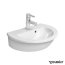 Duravit Darling New Umywalka wisząca mała 47x34,5 cm, z przelewem, z jednym otworem na baterię, biała z powłoką WonderGliss 07314700001 - zdjęcie 1