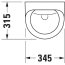 Duravit Design Classics Pisuar elektroniczny wiszący 36x33 cm zasilanie sieciowe biały Alpin 0830370093 - zdjęcie 4