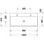 Duravit DuraSquare Umywalka meblowa 100x47 cm bez otworu na baterię biały Alpin z powłoką WonderGliss 23531000701 - zdjęcie 3