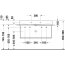 Duravit DuraSquare Umywalka meblowa 100x47 cm podwójna biały Alpin z powłoką WonderGliss 23531000431 - zdjęcie 11