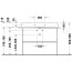 Duravit DuraSquare Umywalka meblowa 100x47 cm podwójna szlifowany spód biały Alpin z powłoką WonderGliss 23531000721 - zdjęcie 7