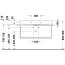 Duravit DuraSquare Umywalka meblowa 100x47 cm podwójna szlifowany spód biały Alpin z powłoką WonderGliss 23531000721 - zdjęcie 10