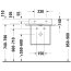 Duravit DuraSquare Umywalka meblowa 45x35 cm bez otworu na baterię szlifowany spód biały Alpin z powłoką WonderGliss 07324500791 - zdjęcie 5