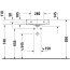 Duravit DuraSquare Umywalka meblowa 50x40 cm z otworem na baterię prawym biała alpin 2356500040 - zdjęcie 5