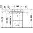 Duravit DuraSquare Umywalka meblowa 50x40 cm z otworem na baterię prawym biała alpin 2356500040 - zdjęcie 3