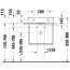 Duravit DuraSquare Umywalka meblowa 50x47 cm z otworem na baterię biały Alpin z powłoką WonderGliss 23535000411 - zdjęcie 7