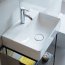 Duravit DuraSquare Umywalka meblowa 50x47 cm z otworem na baterię szlifowany spód biały Alpin z powłoką WonderGliss 23535000711 - zdjęcie 9