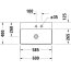 Duravit DuraSquare Umywalka meblowa 60x40 cm z otworem na baterię biały Alpin 2356600071 - zdjęcie 6