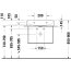 Duravit DuraSquare Umywalka meblowa 60x40 cm z otworem na baterię biały Alpin 2356600071 - zdjęcie 7