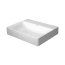Duravit DuraSquare Umywalka meblowa 60x47 cm bez otworu na baterię biały Alpin z powłoką WonderGliss 23536000701 - zdjęcie 1
