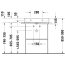 Duravit DuraSquare Umywalka meblowa 60x47 cm bez otworu na baterię szlifowany spód biały Alpin z powłoką WonderGliss 23536000791 - zdjęcie 6